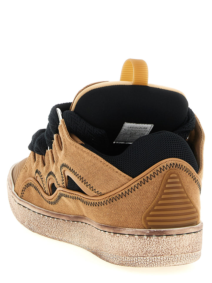 Lanvin Curb Sneakers - Marrone | c9c42f8793e94de0f2562275ad40f75ffd61bc28