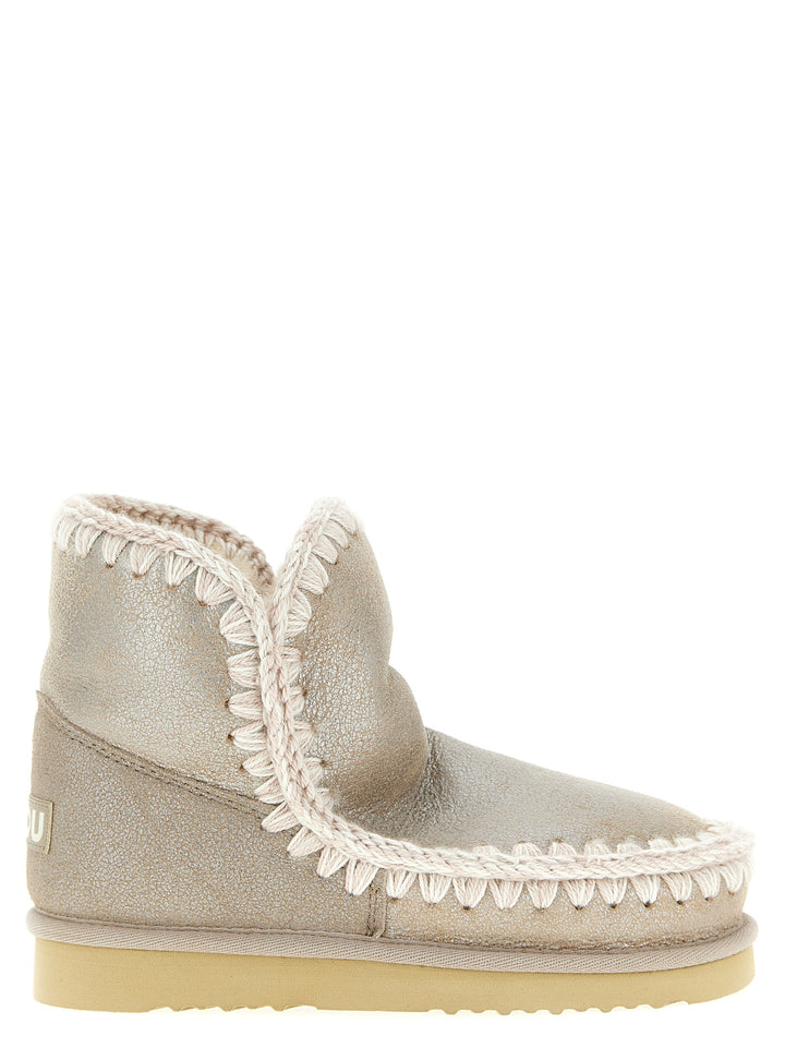 Mou Eskimo 18 Special Leather Stivali e Stivaletti - Silver | cf547becad787665622ccb629015062b59abd984