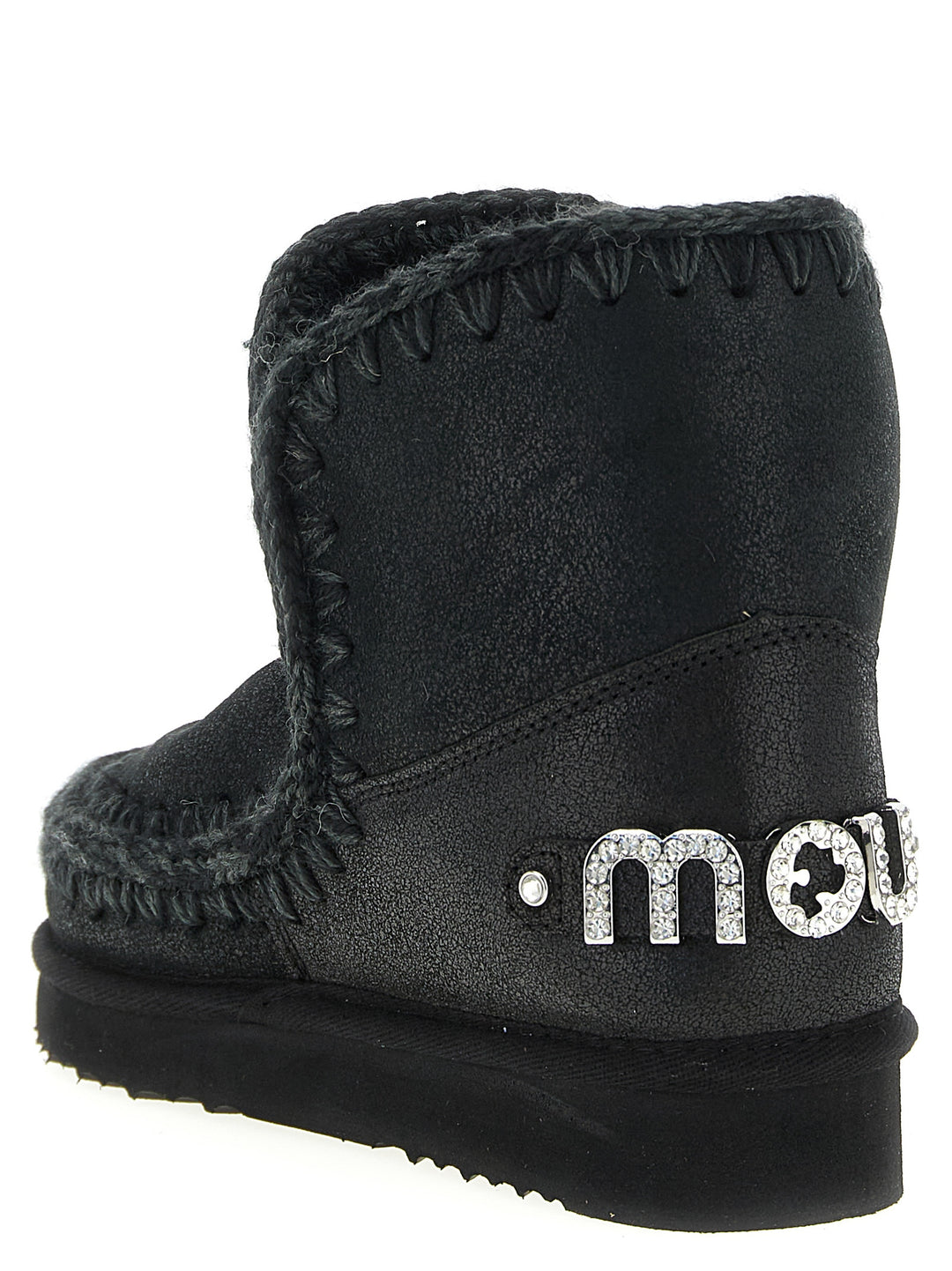 Mou Eskimo 18 Rhinestone Logo Stivali e Stivaletti - Nero | 9803551762c82890d89b978afad8739a66631df7