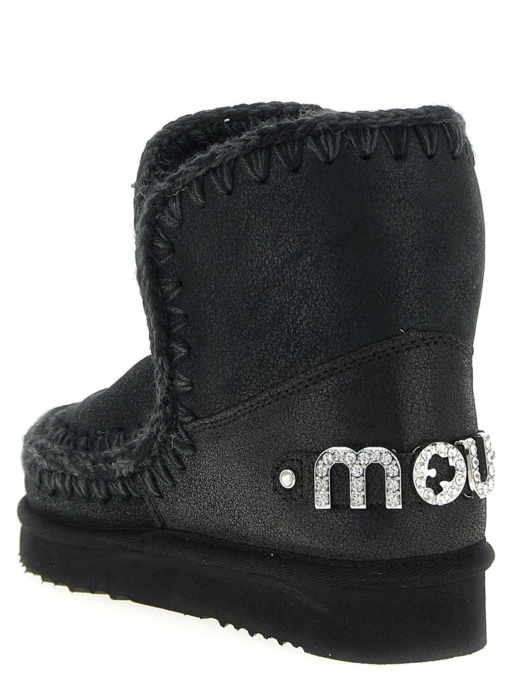 Mou Eskimo 18 Rhinestone Logo Stivali e Stivaletti - Nero | 9803551762c82890d89b978afad8739a66631df7