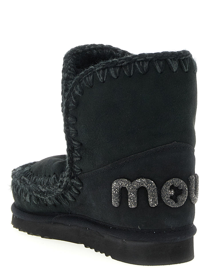 Mou Eskimo 18 Glitter Logo Stivali e Stivaletti - Nero | 90c5e071fe66265bed7ad2b859edb6a59ee73fae