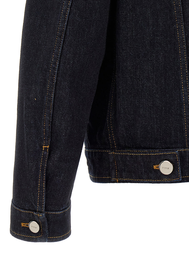 Fendi Fendi Crest Jacket Puffer Jackets - Blu | 4d458ac5563b4603070f83d795ad655784590533