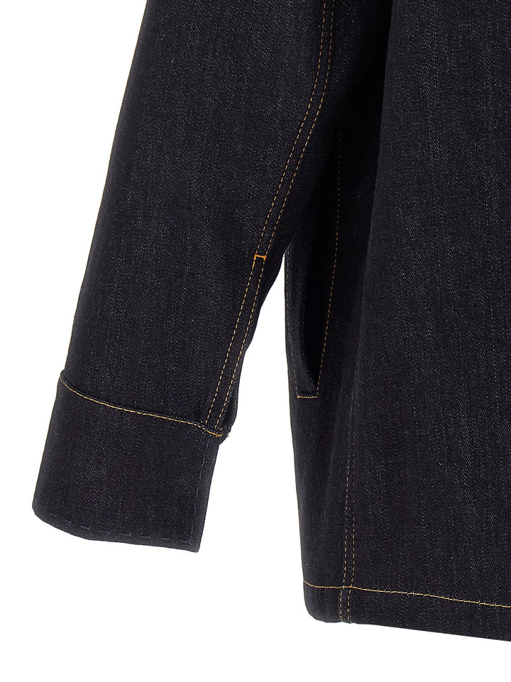 Fendi Saddlery Jacket Puffer Jackets - Blu | 0c47097c3f86ce45231ac922a602a89cf98273ad