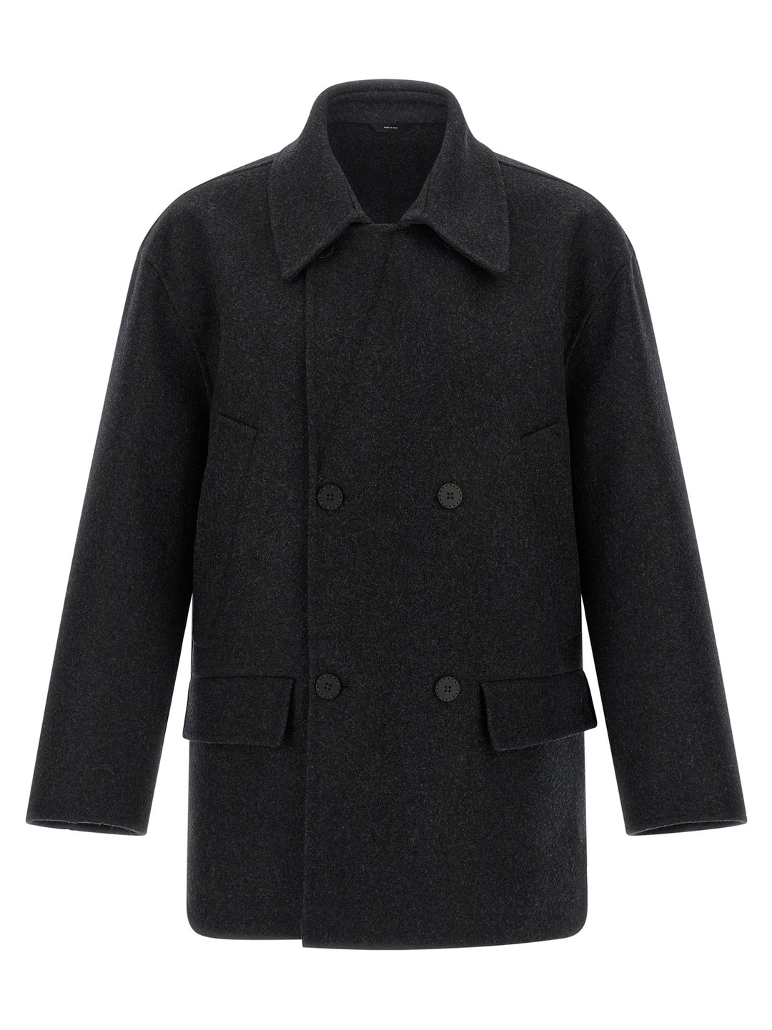 Fendi Felt Wool Coat Trench e Impermeabili - Grigio | 6bcc535fb77ce2f5cc6448c8d98865c4854aad20