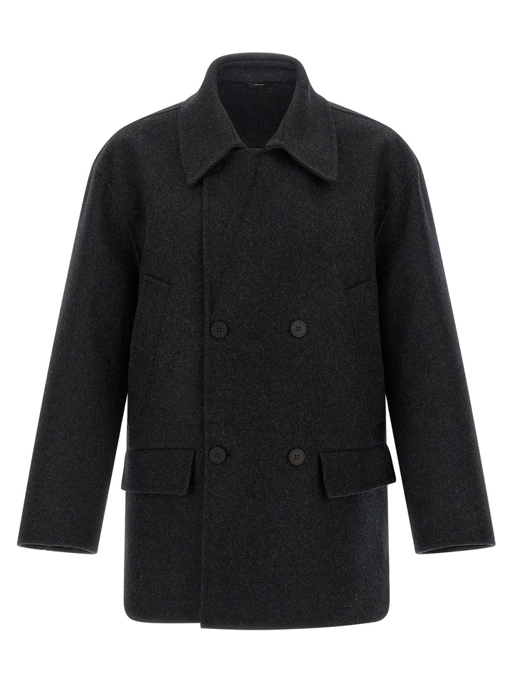 Fendi Felt Wool Coat Trench e Impermeabili - Grigio | 6bcc535fb77ce2f5cc6448c8d98865c4854aad20