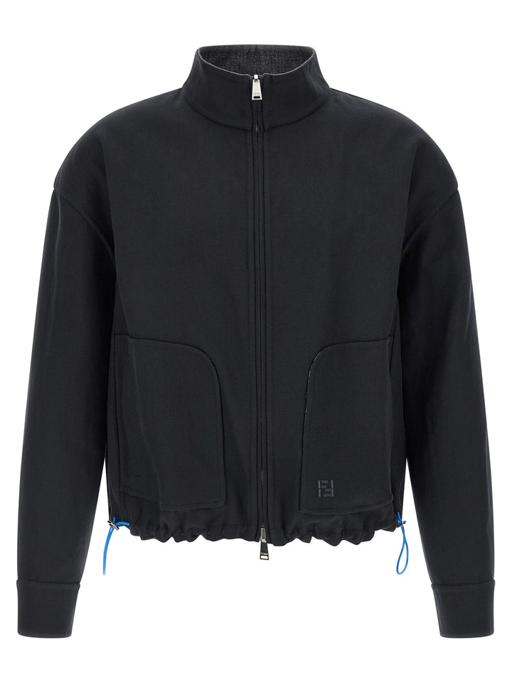Fendi Ff Selleria Puffer Jackets - Blu | c93d20c1ab4637db5d5437bc8a0116c0bf5e2144