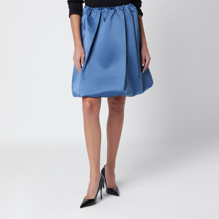 Lii Jupe Balloon bleu clair en satin