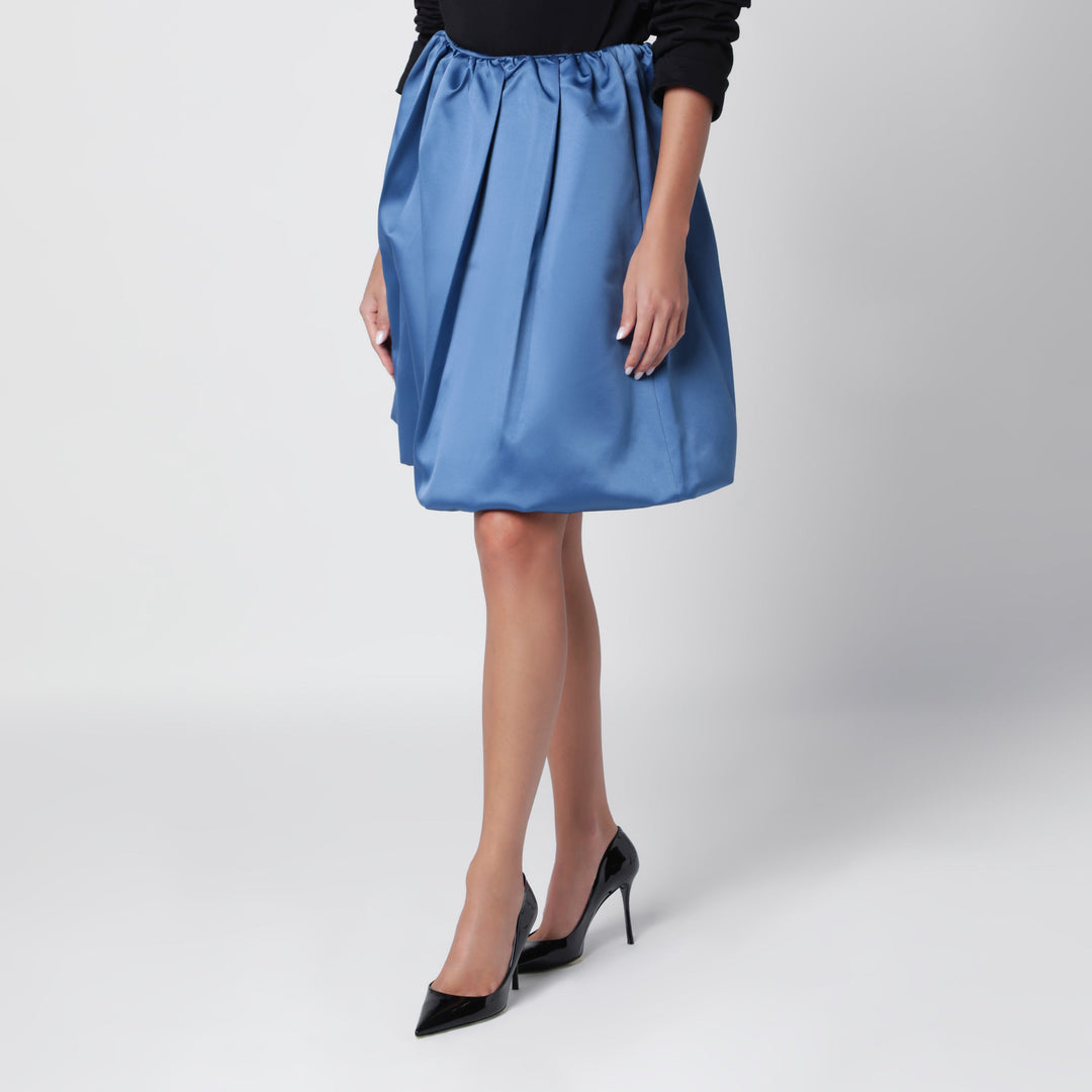 Lii Jupe Balloon bleu clair en satin