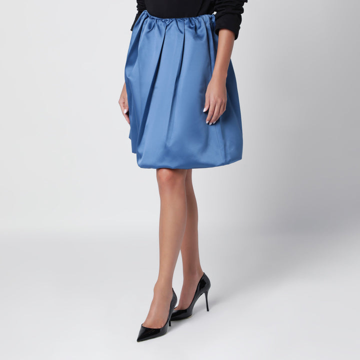 Lii Jupe Balloon bleu clair en satin