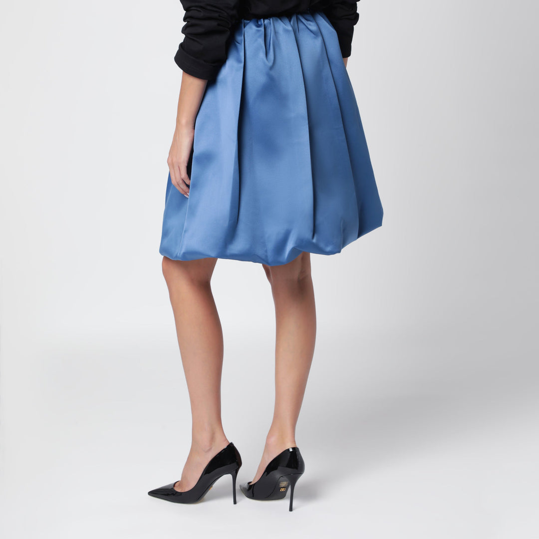 Lii Jupe Balloon bleu clair en satin