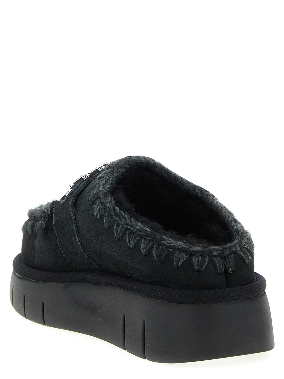 Mou Bounce Clog Flat shoes - Nero | 69b5b35eaa2d1bb6619a63fd31b0f1e1b778da72