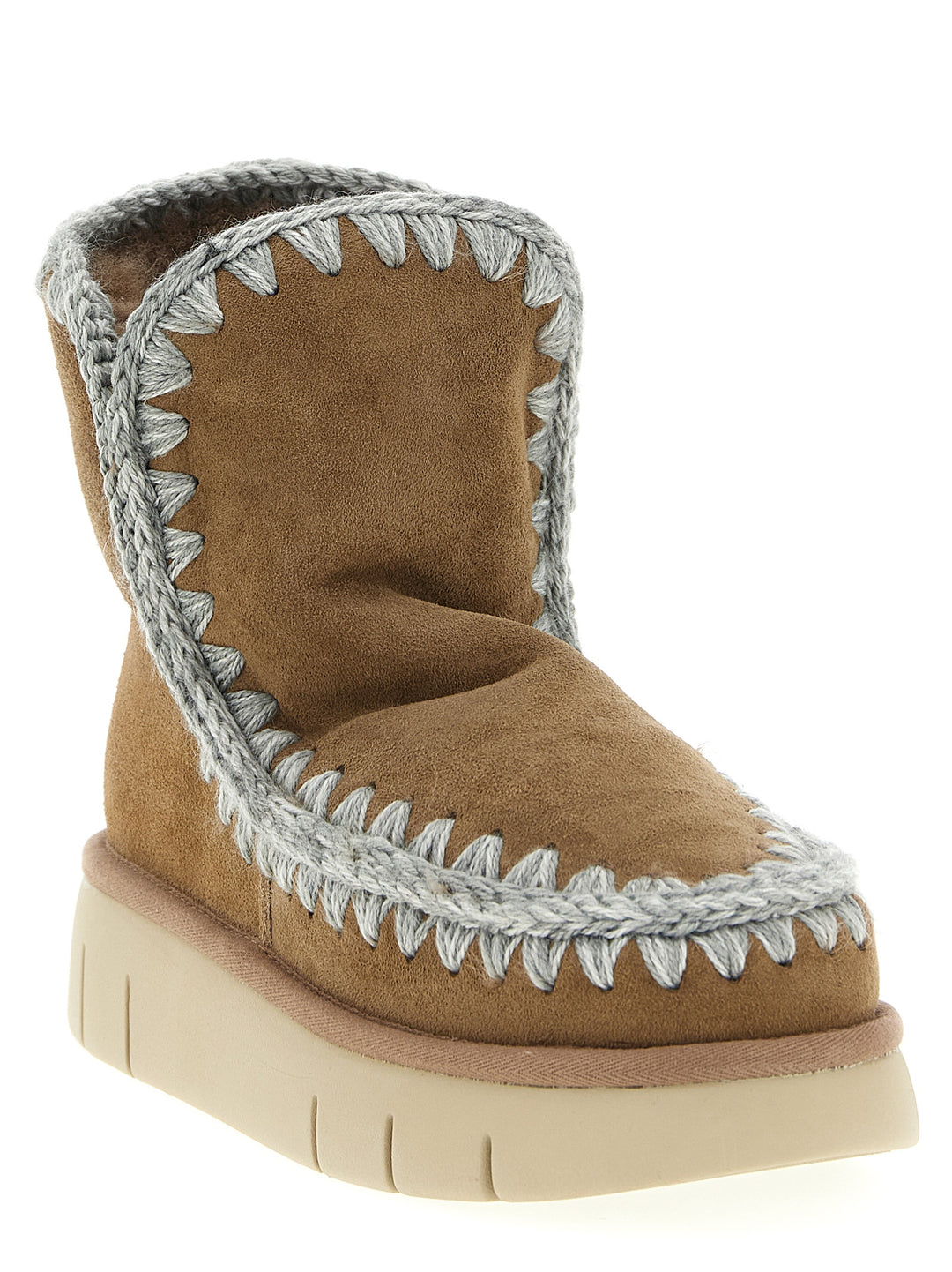 Mou Eskimo 18 Bounce Suede Stivali e Stivaletti - Beige | 38b0764293a4bd1d6b52c03d1d90bdff85bff2b1