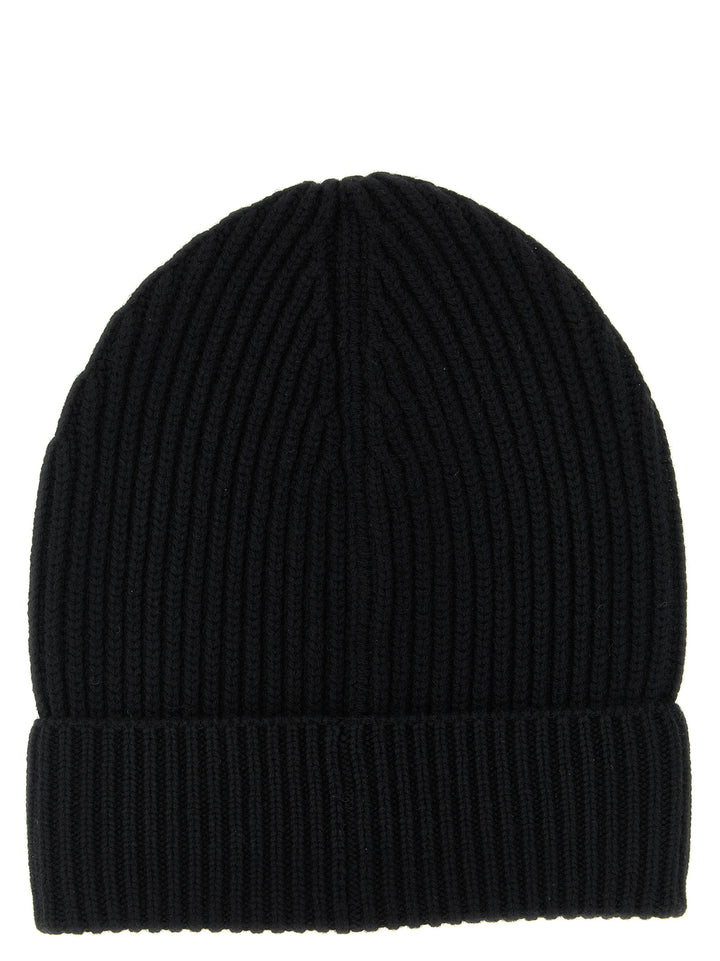 Dolce & Gabbana Wool And Cashmere Beanie Cappelli - Nero | 43a3ae5de0061a0c563a03d63d9c902a8b106d2d