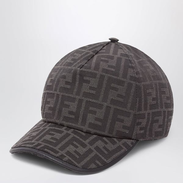 Black Ff Jacquard Fabric Baseball Cap