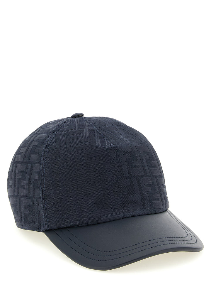 Fendi Ff Jacquard Cap Cappelli - Blu | cf5b3bcd3ae2fc57ee8edc046d028483704dd71e