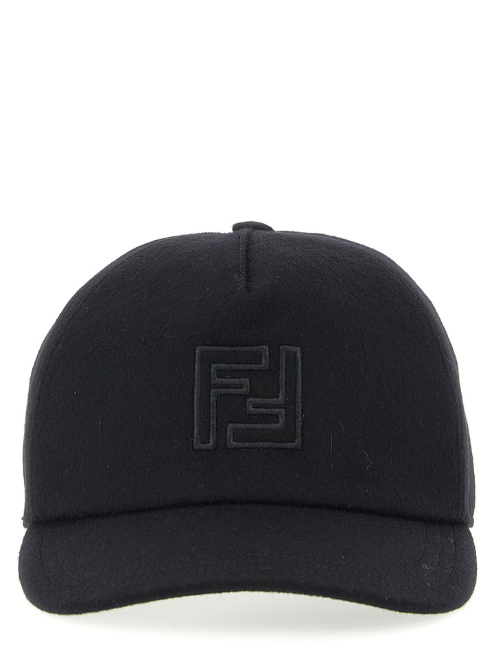 Fendi Wool And Cashmere Hat Cappelli - Nero | fd74c0e61aa00bb7938ed87d14a1541c2f12cfb5
