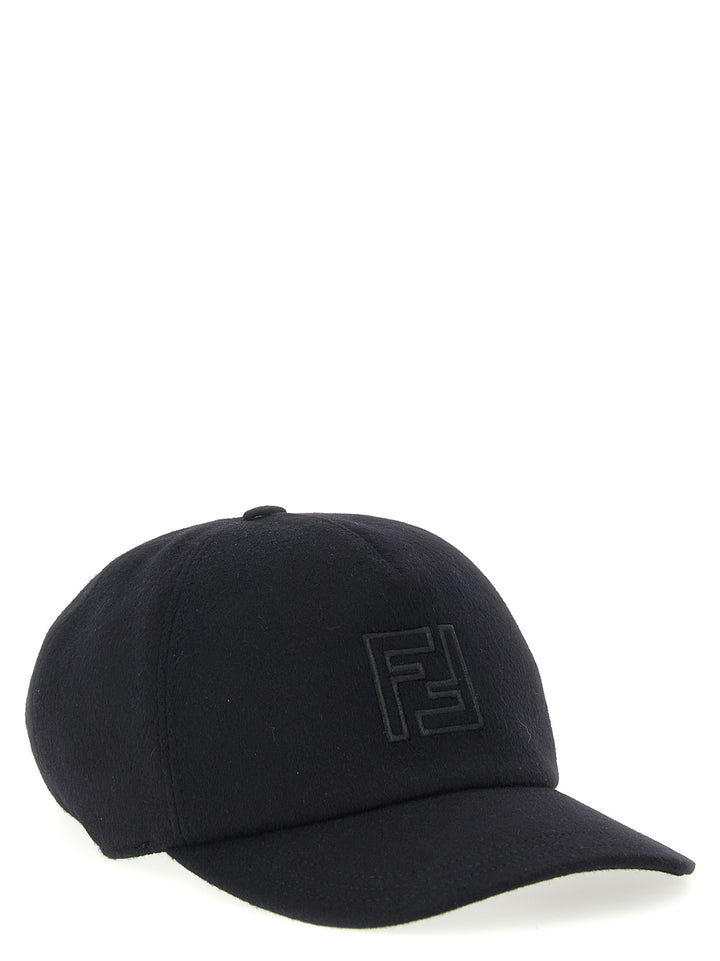Fendi Wool And Cashmere Hat Cappelli - Nero | 2be98512a63abaf5383ec67f5088a57ad9a3e974