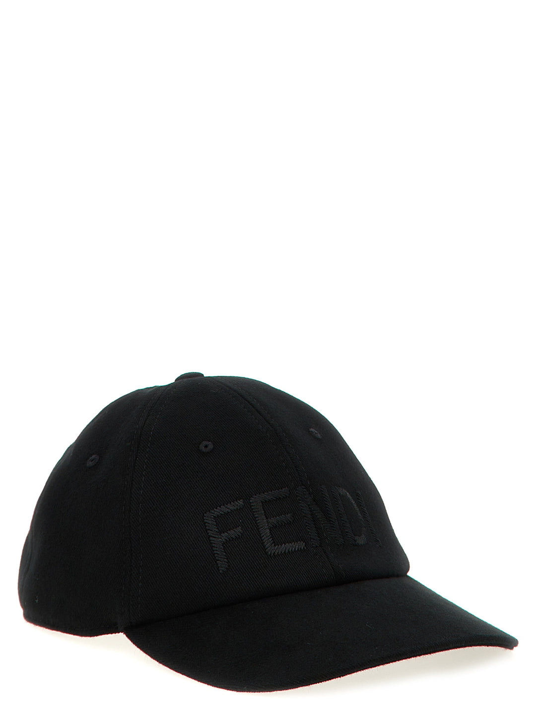 Fendi Logo Cap Cappelli - Nero | 8134434e8daefef94937d8849218aa3d32d8cbc3