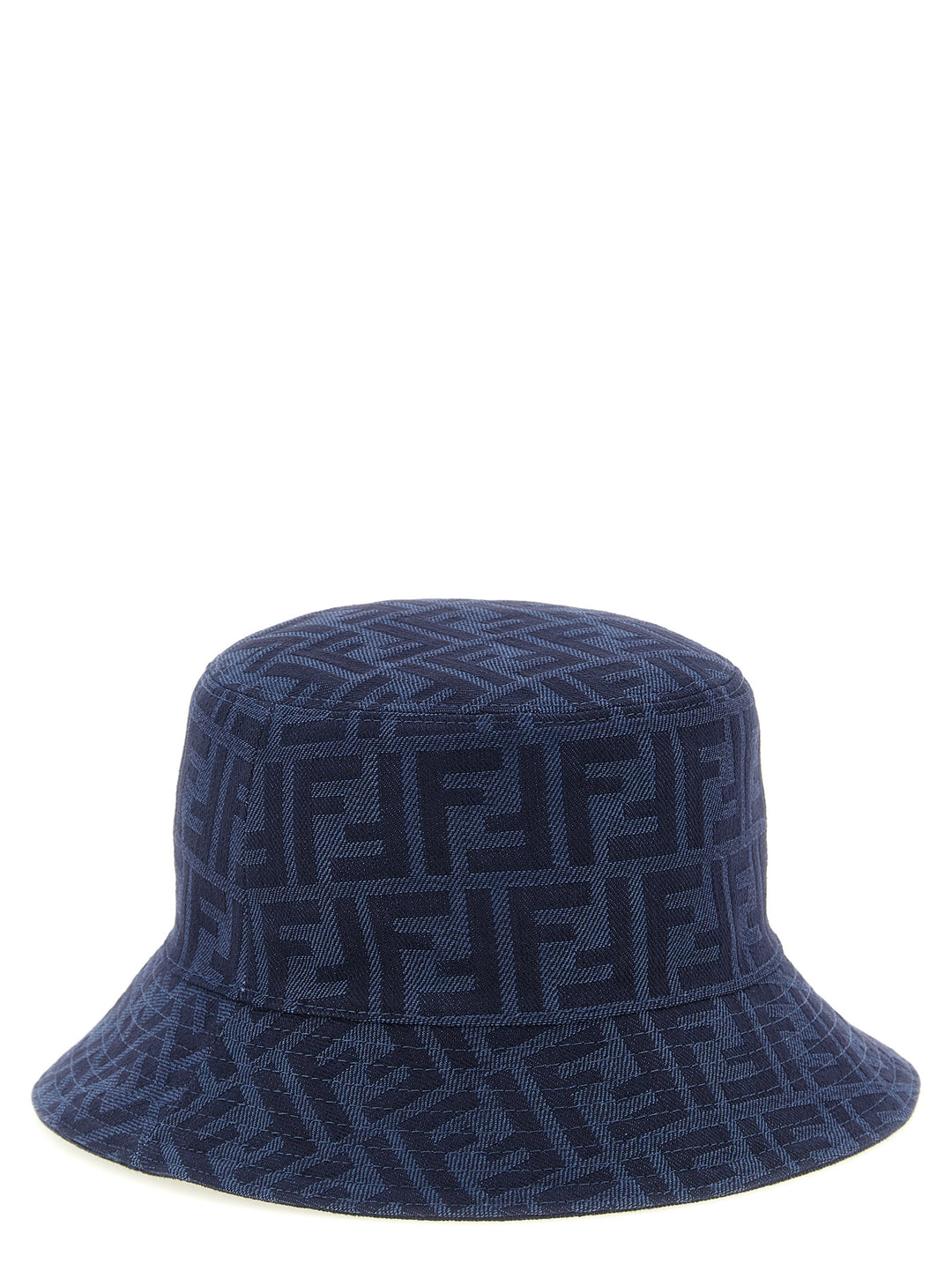 Fendi Reversible Denim Bucket Hat Cappelli - Blu | 9d99cfbd142df22872a608fc95b7429f4e2b8b9d