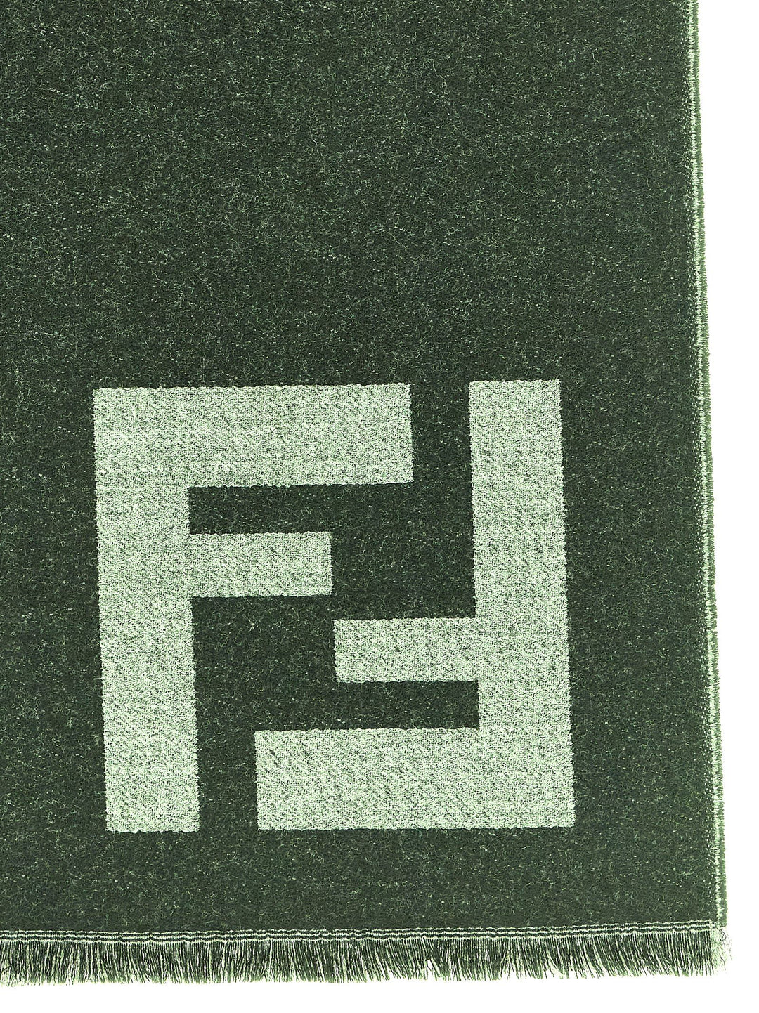 Fendi Ff Macro Scarf Sciarpe - Nero | 30c1a2489d87e4cf7aed226f41bfb057d1808b96