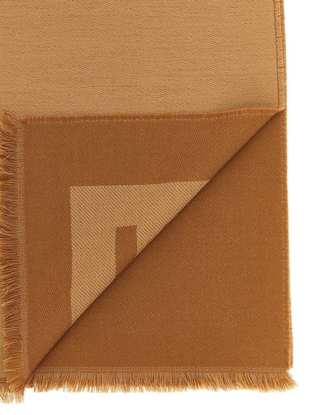 Fendi Ff Macro Scarf Sciarpe - Marrone | 41e1a7064373bb3ad15c991b5bd738020f192fe7