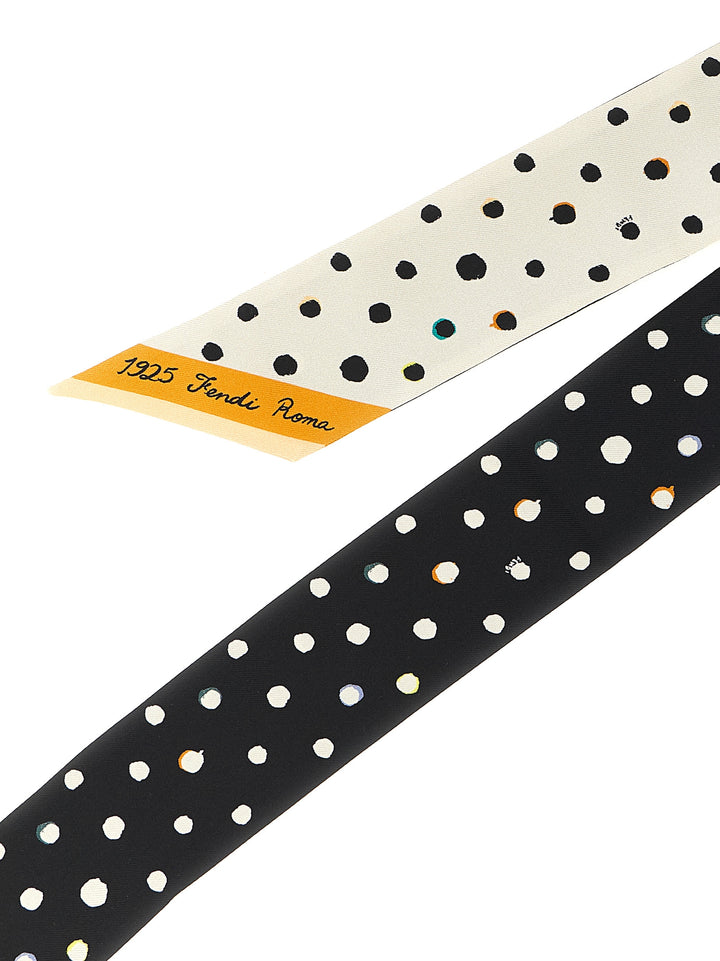 Fendi Wrappy Sciarpe - Bianco/Nero | e9c425a5a12bd2a7445bcd1803bf8fa53fc8fc5a