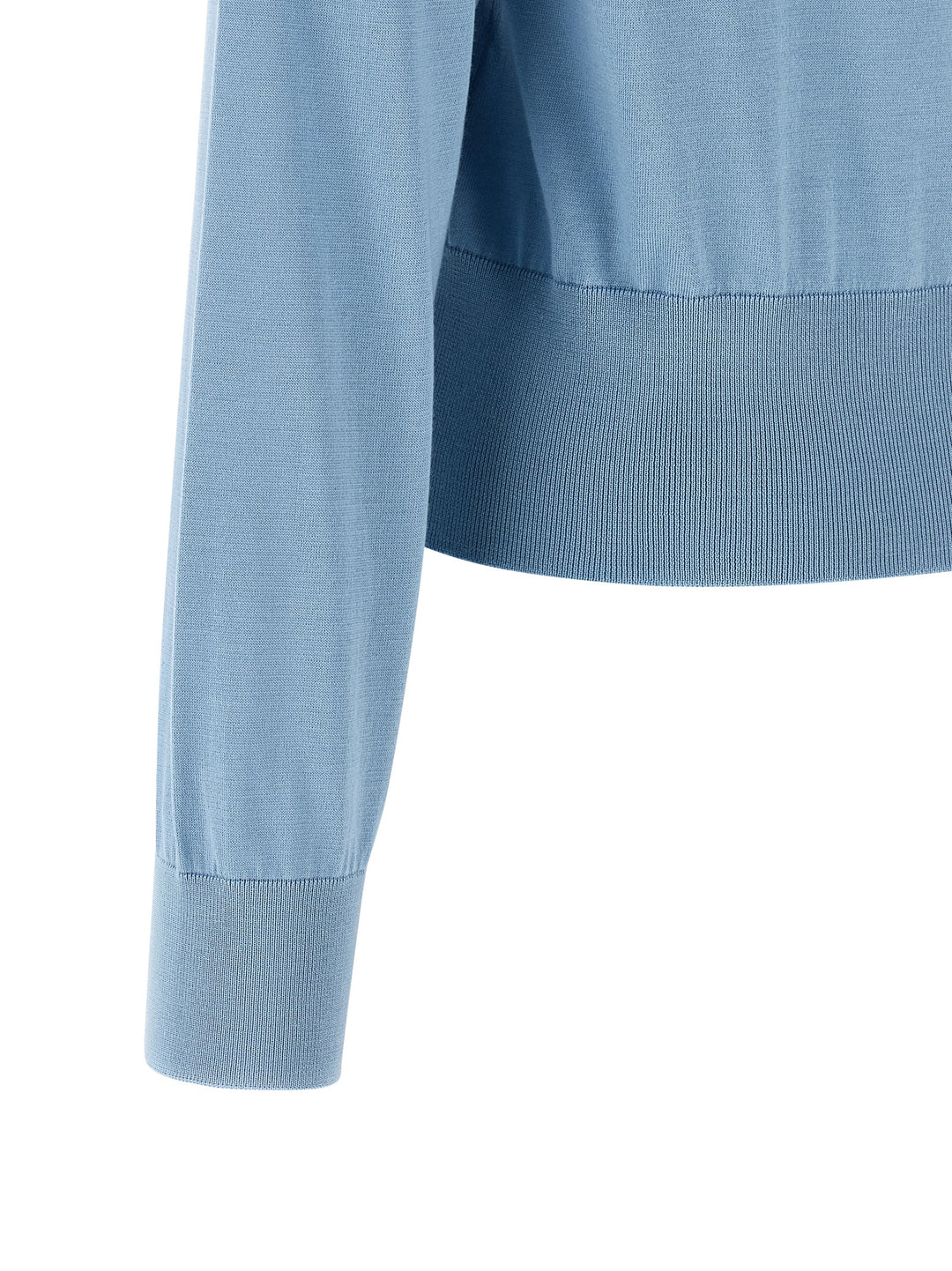 Dolce & Gabbana Floral Embroidery Cardigan Maglioni - Celeste | 38f05898c429a079ca552bc5044a2a55133bf704