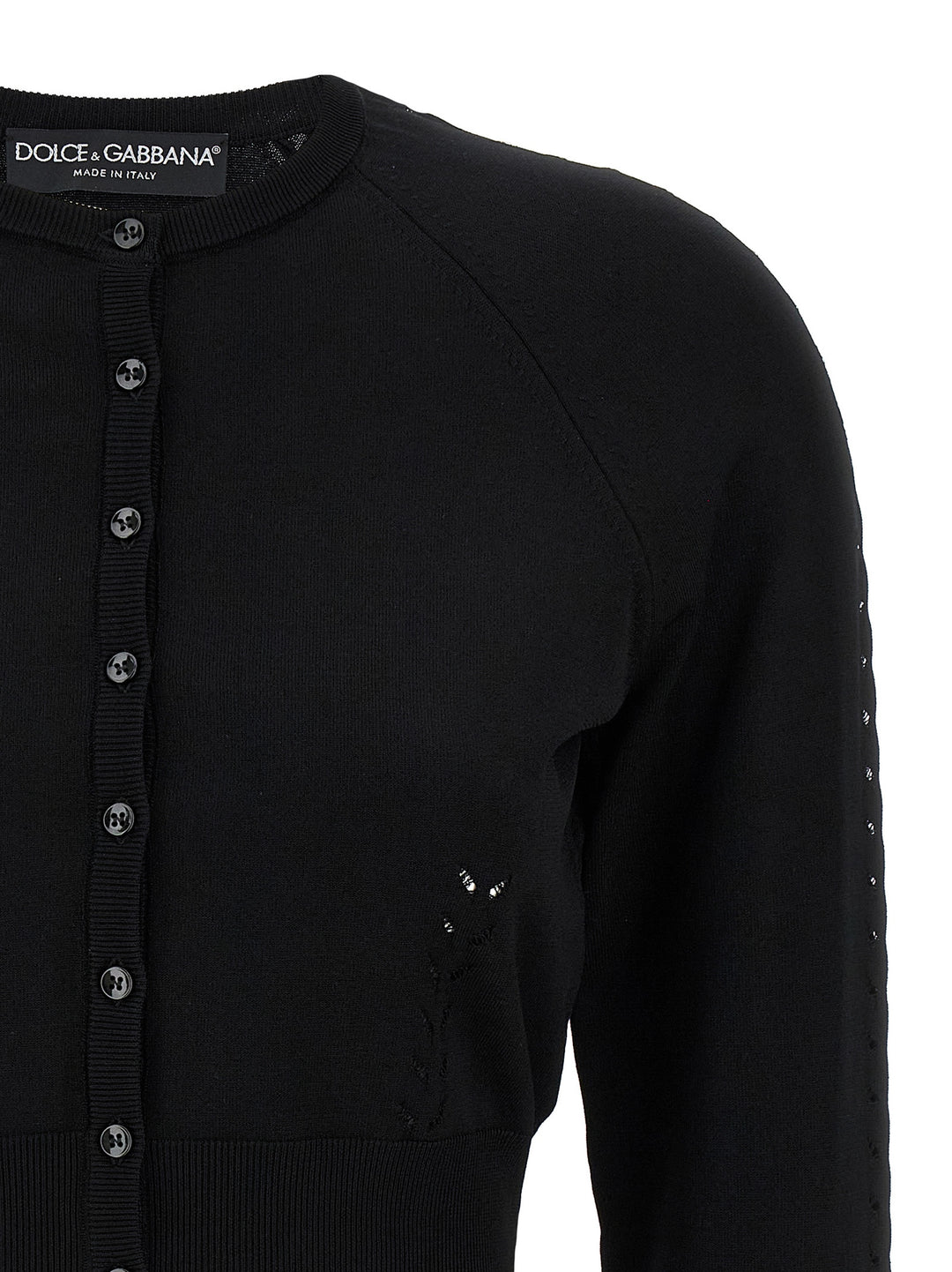 Dolce & Gabbana Viscose Cardigan Maglioni - Nero | 0398ee41b41202f894f20defc2f4862416b4e541