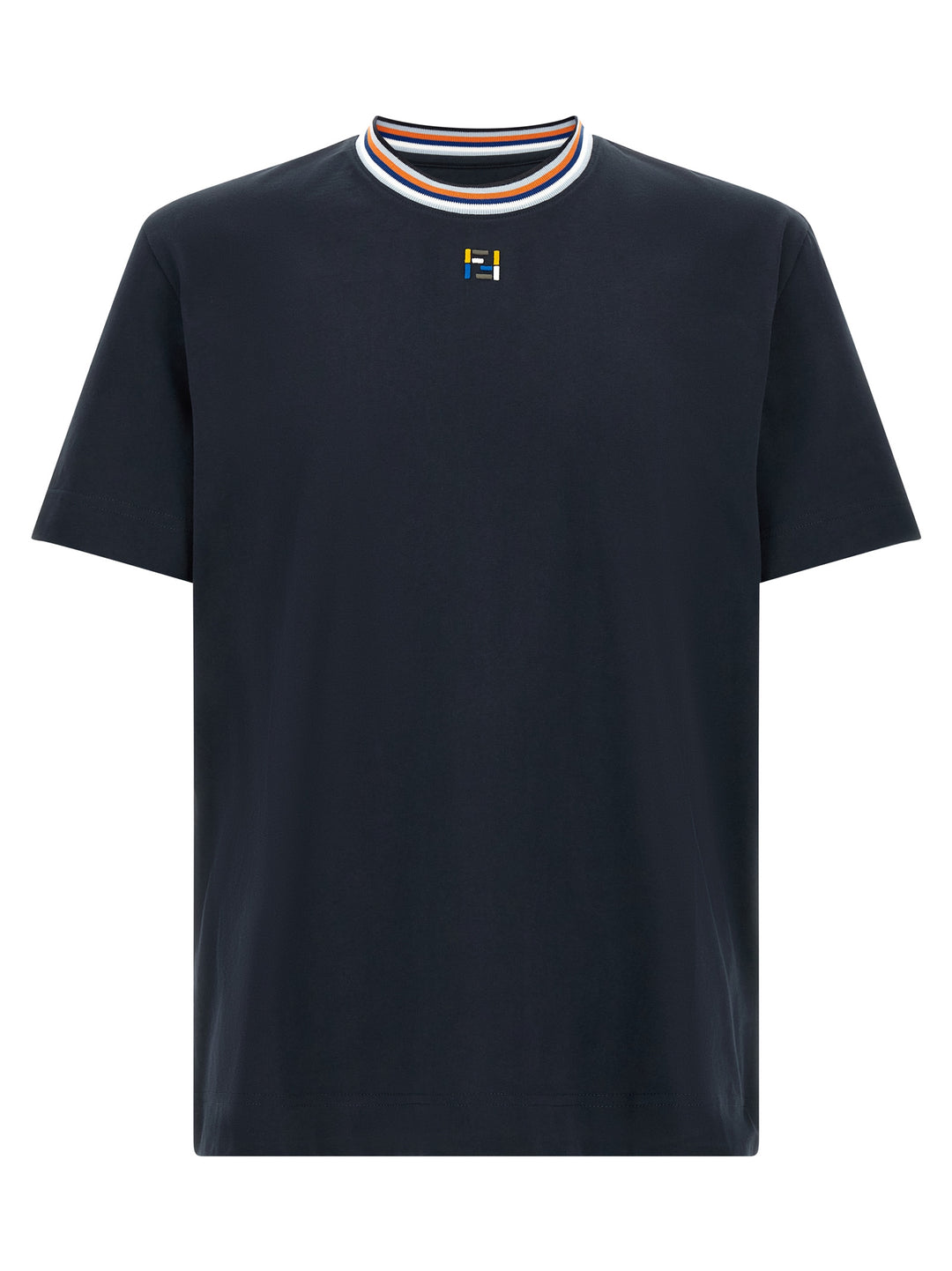 Fendi Ff Stitching T shirt - Blu | e443b3f0eee2be422336db4e78e00078b1afd4ec
