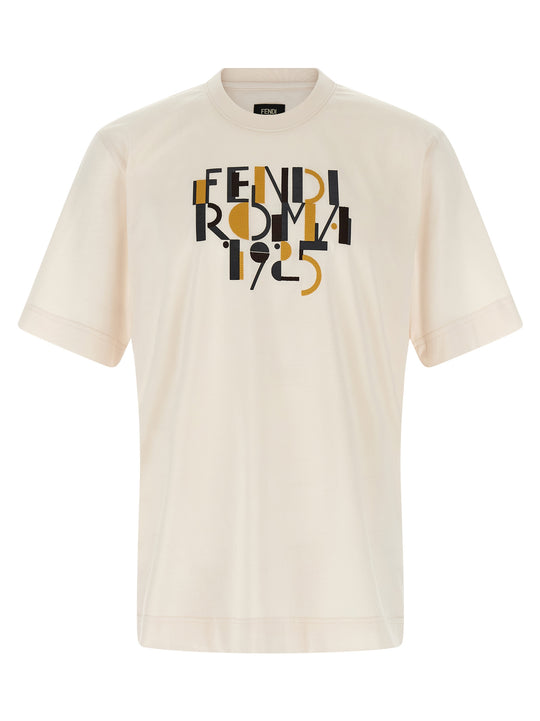 Fendi Roma 1925 T Shirt Bianco