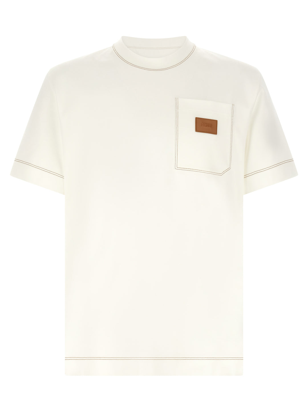 Fendi Patch Fendi T shirt - Bianco | 92d5b1ecb3cabb49a146fc73b1abba0fd276e708