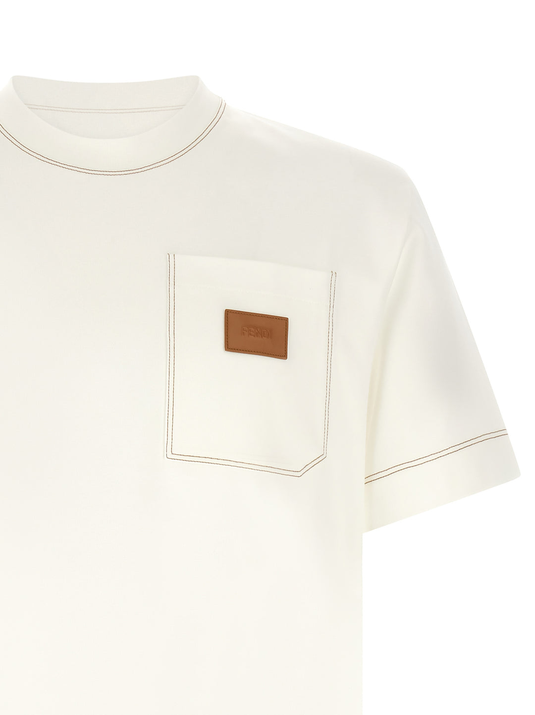 Fendi Patch Fendi T shirt - Bianco | 733fa01604b10d9dc80b93c28cee9080ea0046b7
