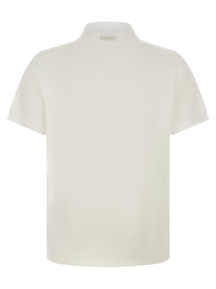Fendi Ff Metallic Logo  Shirt Polo - Bianco | 94b4c8ecbc47af9d5da7e200f66c7ef8cb9b52f1