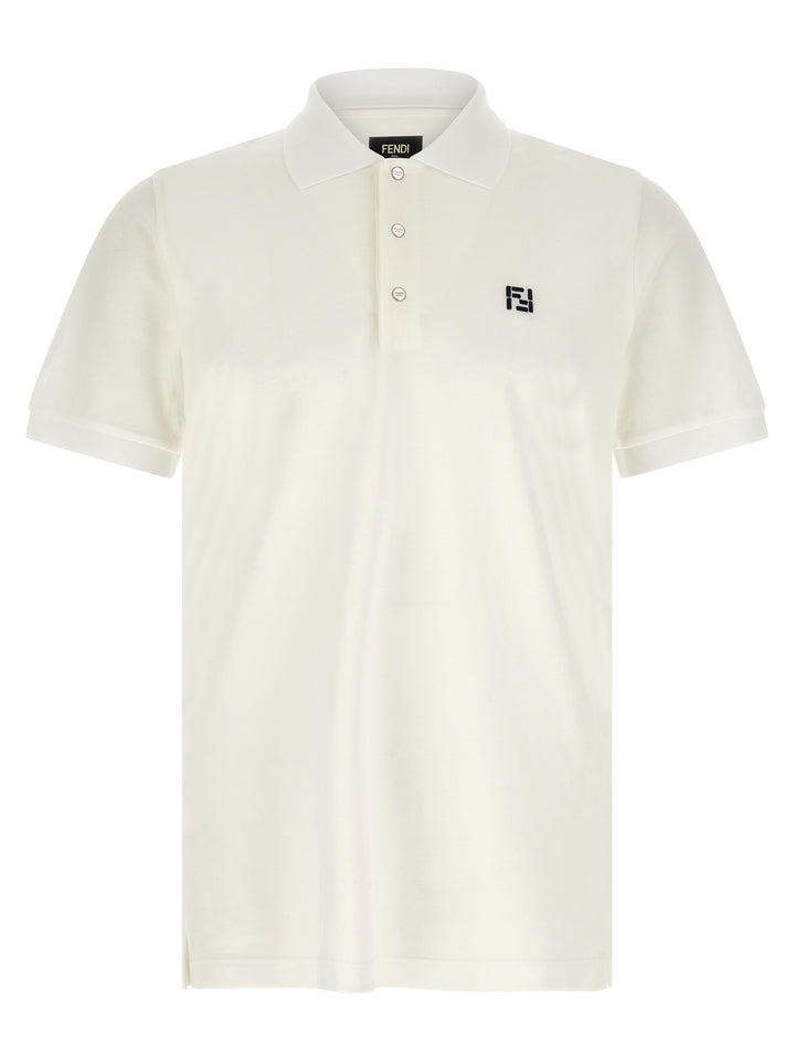 Fendi Ff Selleria Polo - Bianco | 966440450bfd7732ebd5aae261b1fbcf8699c70f