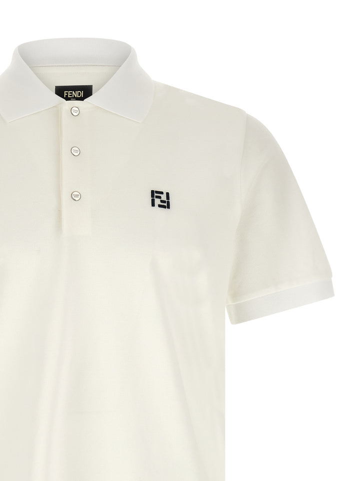 Fendi Ff Selleria Polo - Bianco | 359afa617ef075870e7e9ae2b659eae7ed9cd5e5