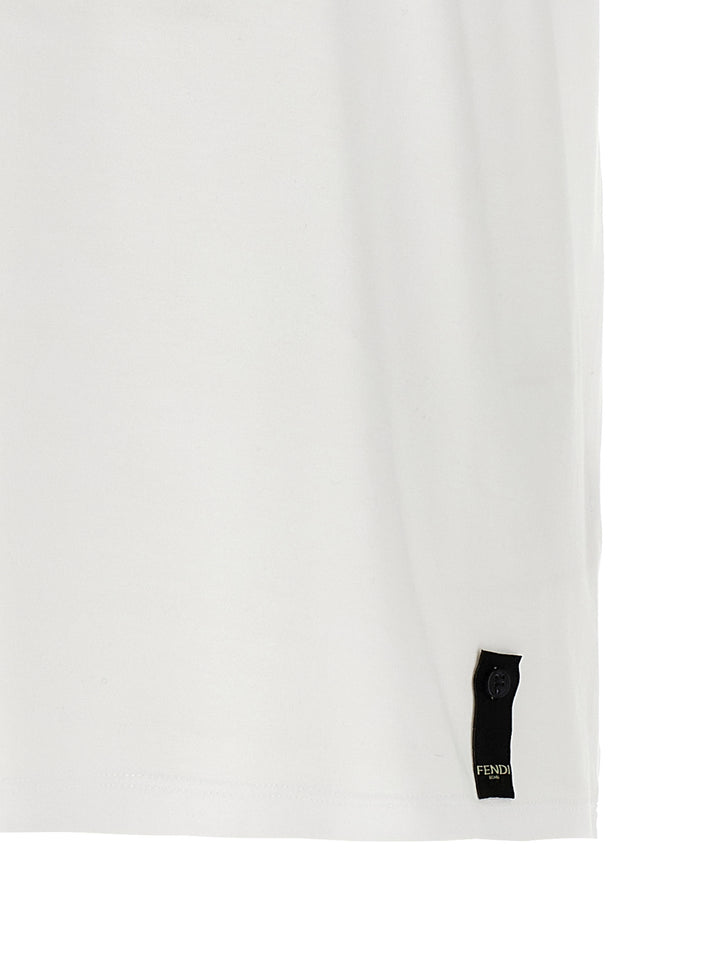Fendi Postcards T shirt - Bianco | 3dda299201fffd6e0bf353c960e65c2a92eb69d7