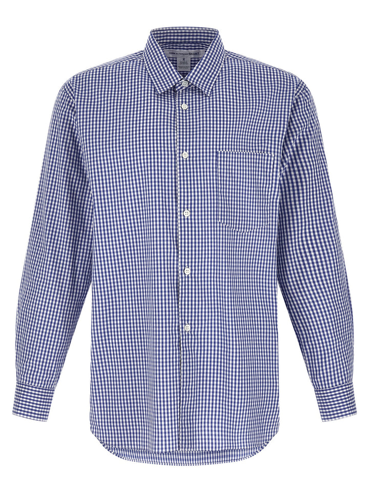 Comme Des GarçOns Shirt Vichy Shirt Camicie - Blu | 735ce64d7dc0803043a2d3fbe6485d838658a6e4