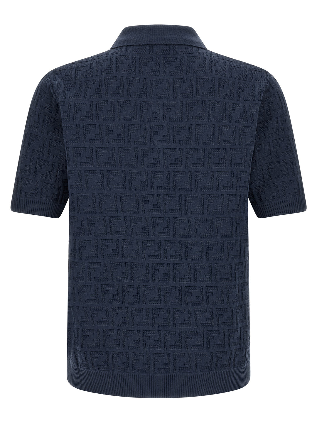 Fendi Ff Cotton  Shirt Polo - Blu | 62399c13f6e8731a7aaa6b4094cd2210f48aedfa