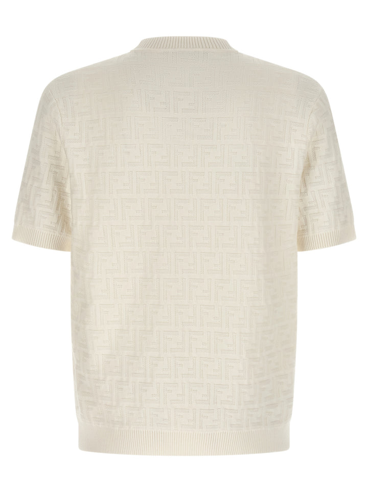 Fendi Ff Maglioni - Bianco | 62e2b7257925b1f08708ac0e03ea1ae5db6938b0