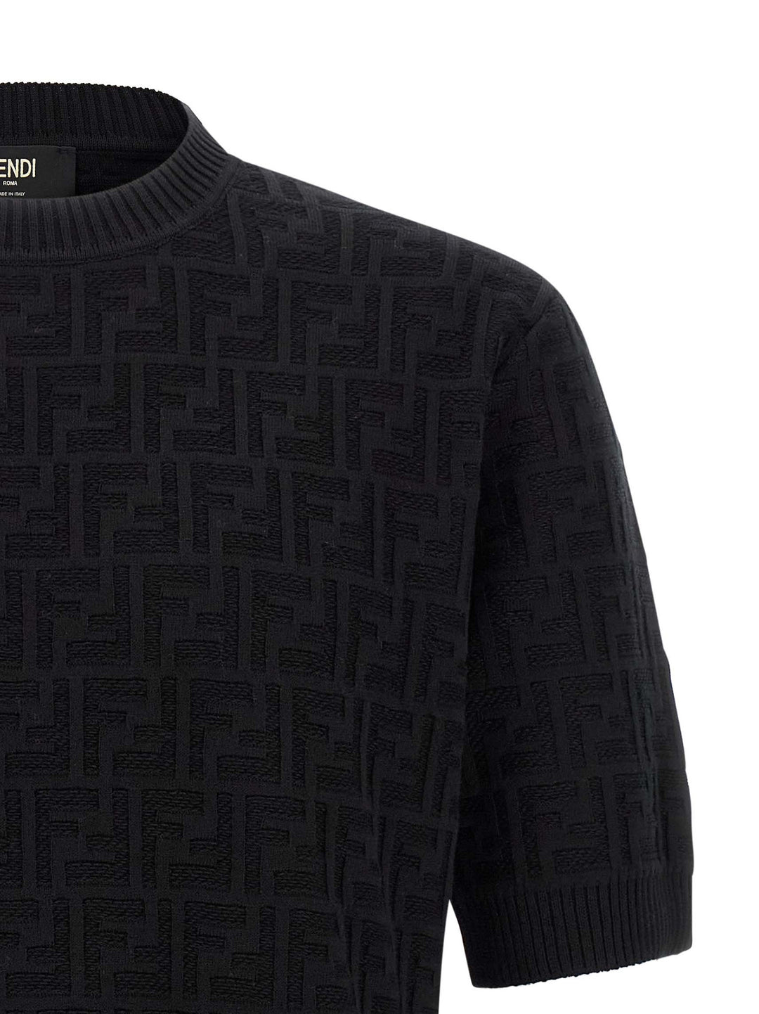 Fendi Ff Sweater Maglioni - Nero | f812ca2e1becb7a789fdf36ebbf399a69ae757e6