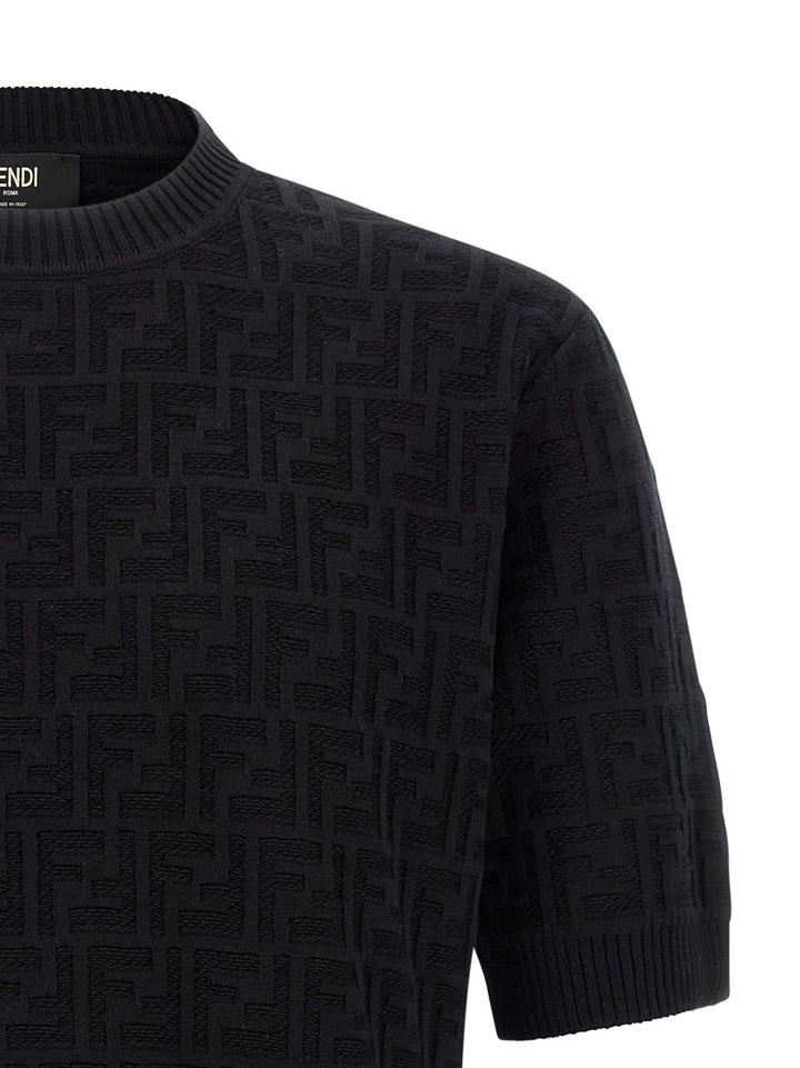 Fendi Ff Sweater Maglioni - Nero | f812ca2e1becb7a789fdf36ebbf399a69ae757e6