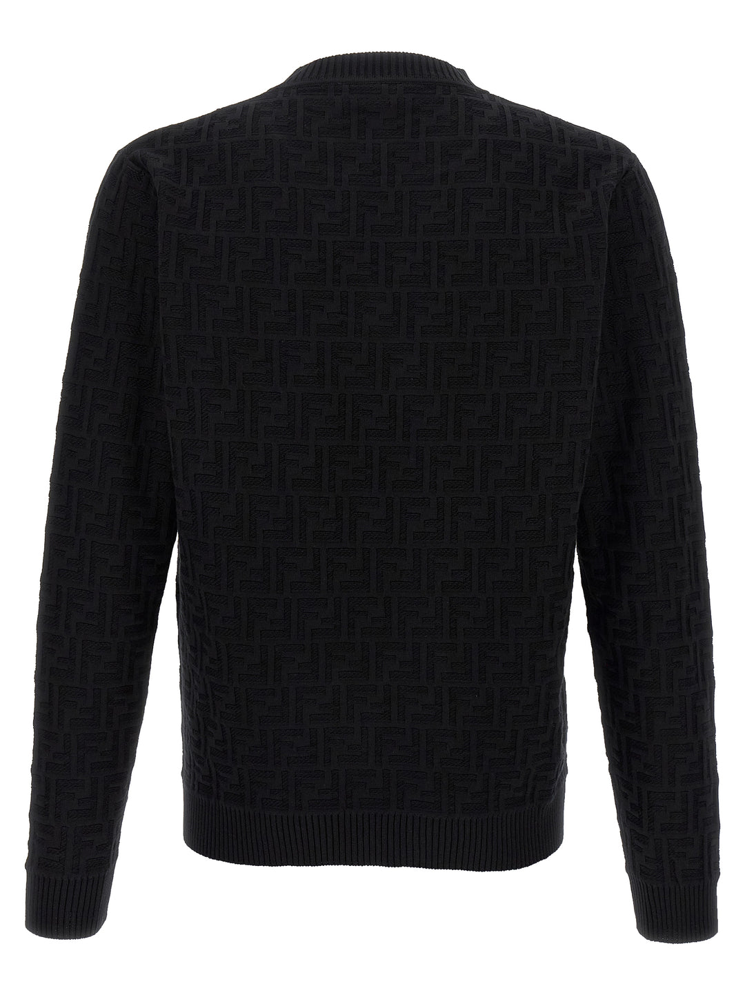 Fendi Ff Jacquard Sweater Maglioni - Nero | 414486531e66a6750033070849043624bba1151c