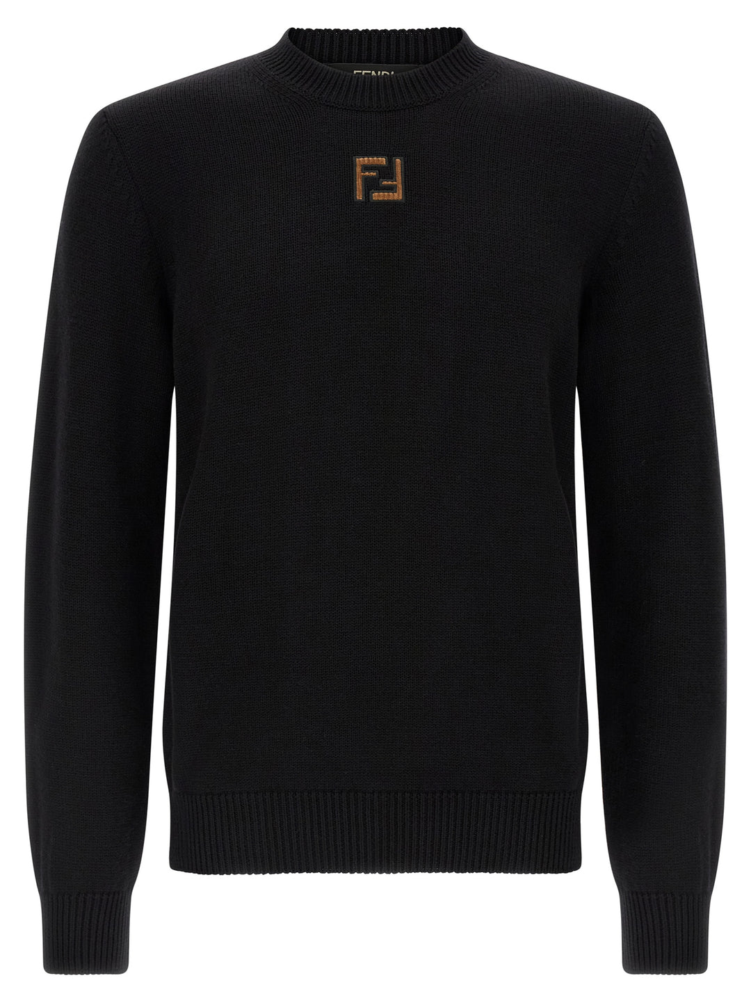 Fendi Ff Velvet Micro Sweater Maglioni - Nero | 2447fffa89ac2ea0c1d6838f2ecbfdb14576de3e