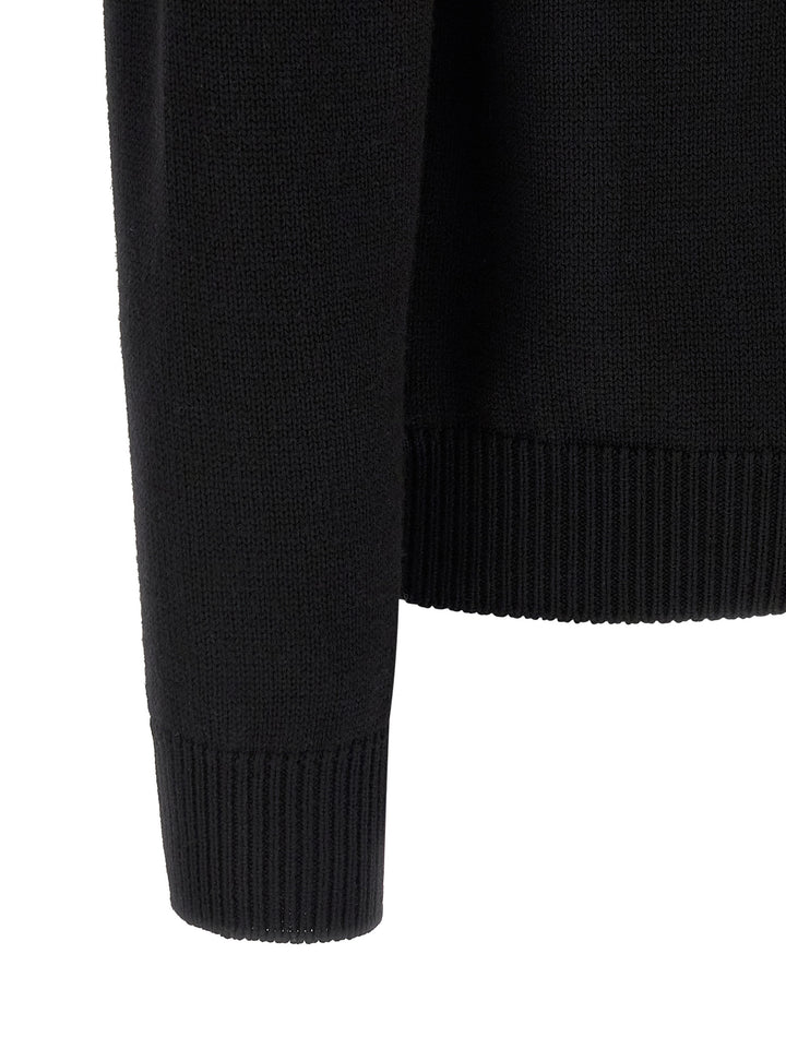 Fendi Ff Velvet Micro Sweater Maglioni - Nero | cfbbb38dd84277ffc72c4422773f8bfc6d160193