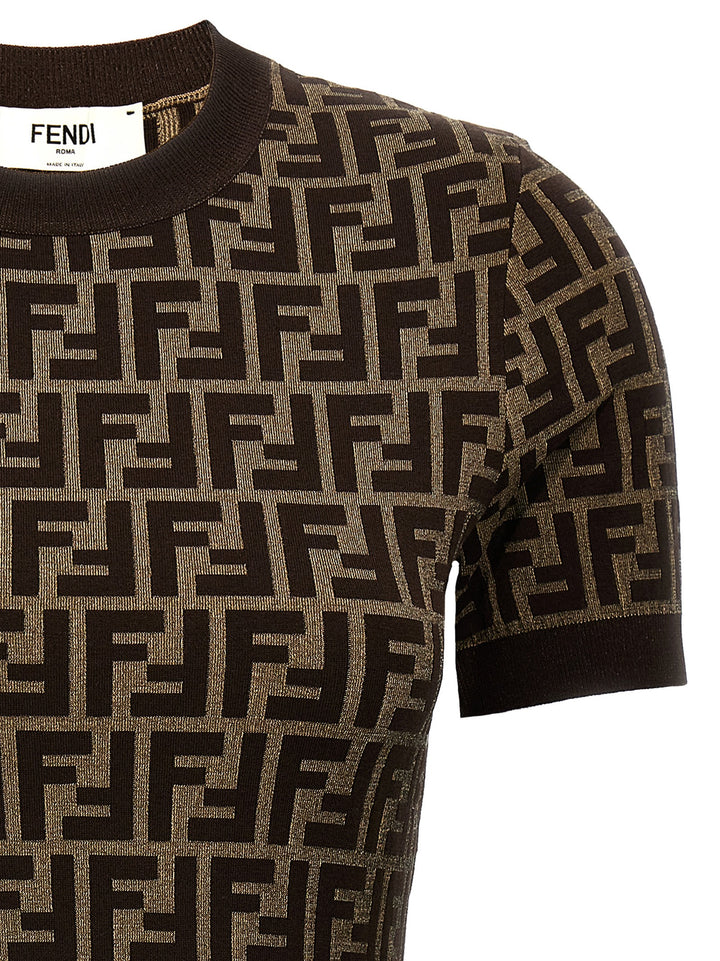 Fendi Ff Maglioni - Marrone | 5fd84c71caffe3c330062c9c9295d460e4ad14d9