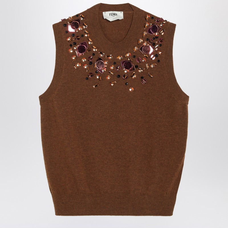 Fendi Vests - Marrone | 743f4715e5e254a817ad66a9b52975ad79a18122