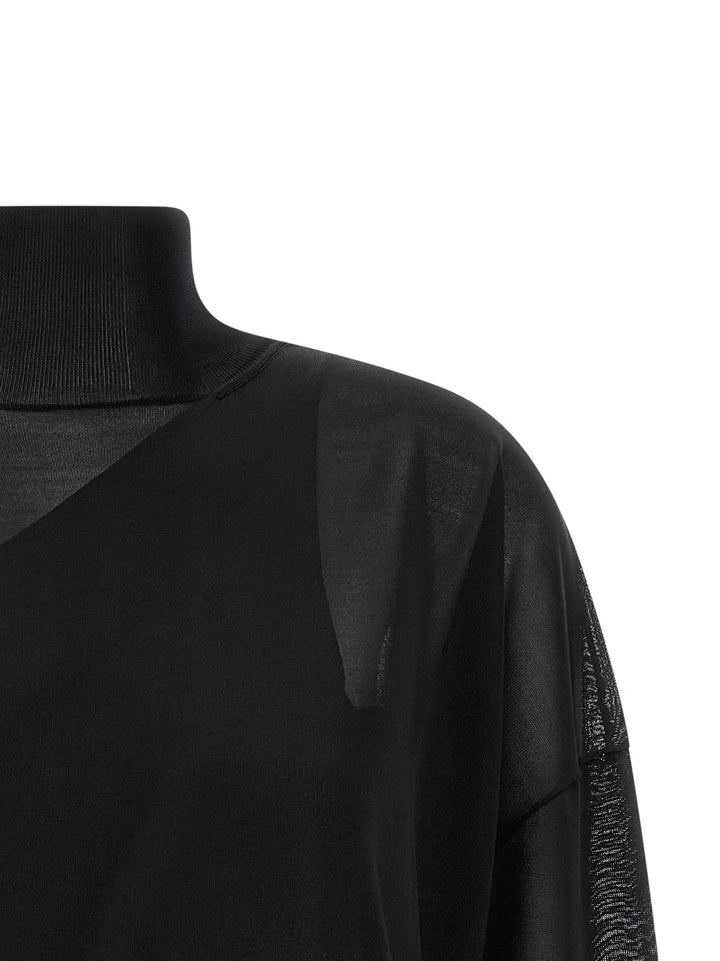 Fendi Double Knit Top Maglioni - Nero | 563092d3461640151ce37fbc4c97594bc2e6d338