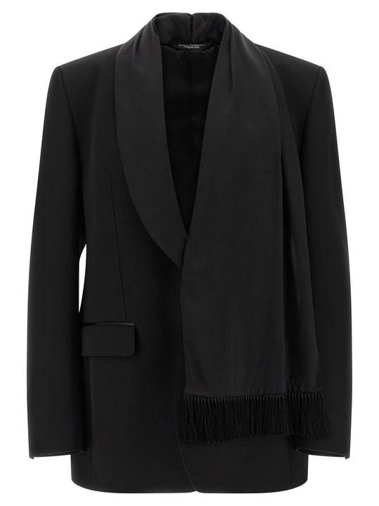 Shawl Neck Blazer Nero
