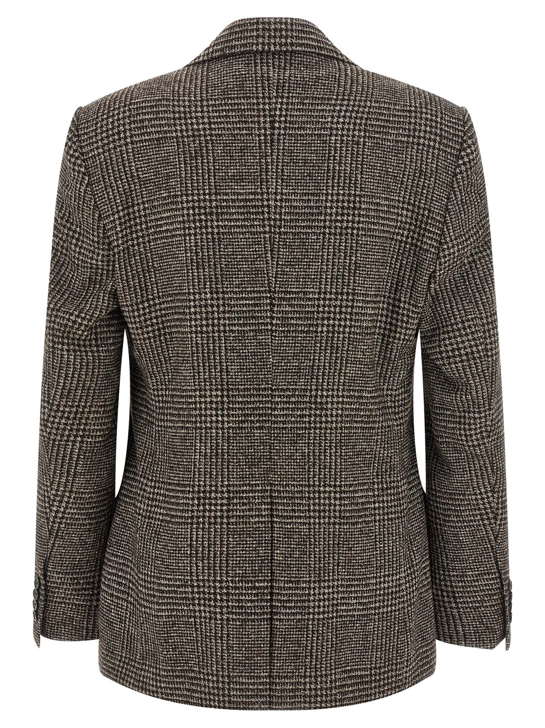 Dolce & Gabbana Prince Of Wales Wool Blazer - Marrone | de5800b2389bbf613e75b8226c72af08fe5082d5