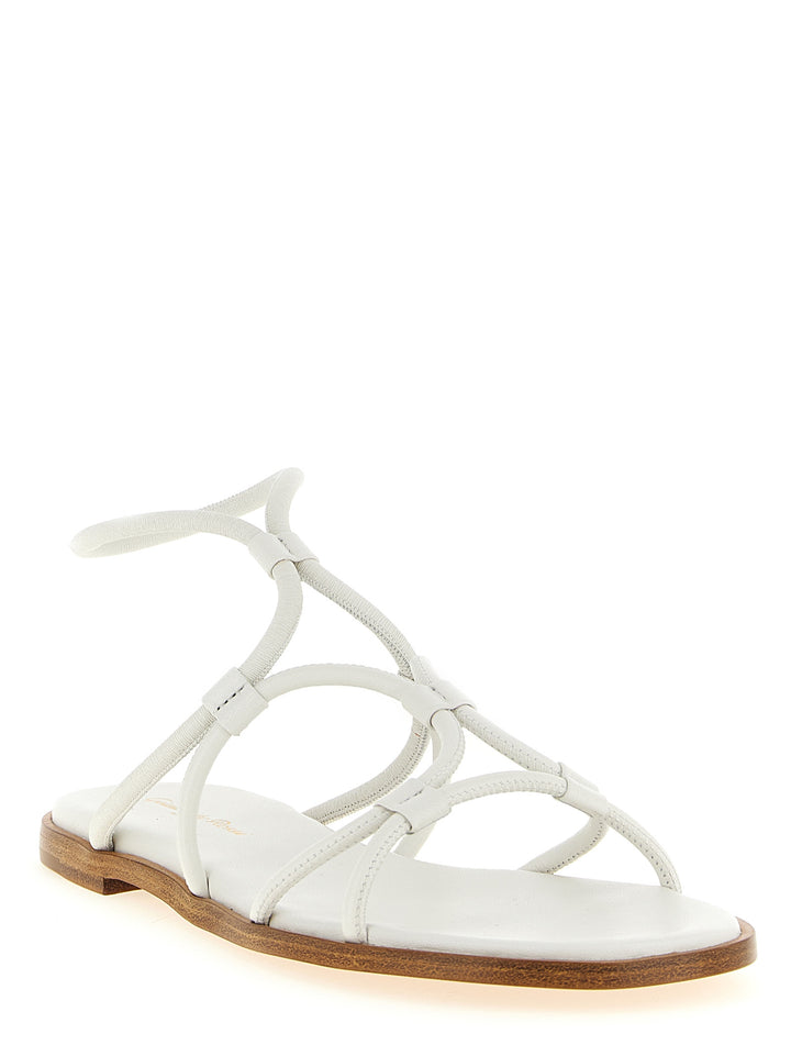 Gianvito Rossi G32574 Sandali - Bianco | be248d2a7b0ed413114d128afbe39ab4cf78c35b